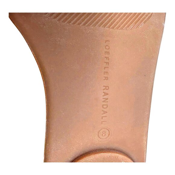 Loeffler‎ Randal Birdie Natural Canvas Ric Rac Ruffle Slides Sandals - Picture 4 of 11